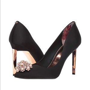NEW Ted Baker Peetch 2 Black Heels Sz 9 (39.5 EU)